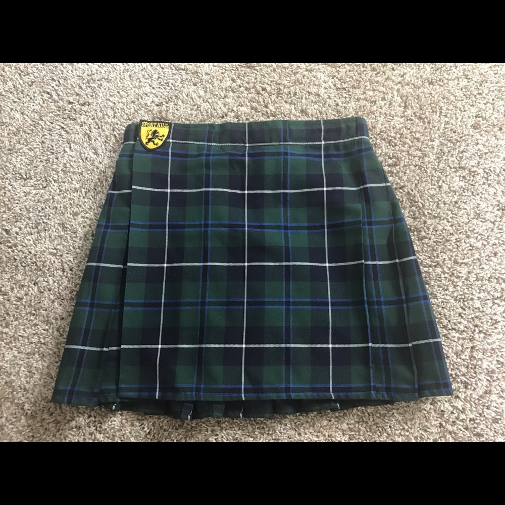 Sport Kilt Navy and Green Tartan Skirt